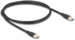Delock Cablu Delock USB 2.0 cu conector USB Type-C - conector PD 3.0, 60 W, 1 m, negru, silicon