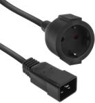 ACT Powercord C20 IEC 60320 - CEE 7/3 0, 2 m Negru (AK5251)