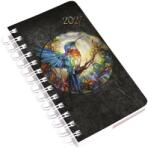 REALSYSTEM Agendă REALSYSTEM SP5 cu spirală, format A/6, pagini albe, model Kolibri 2027 (8721-57)