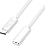 LogiLink Cablu Logilink USB 2.0 tip C, C/M-USB-C/F, PD, alb, 1 m