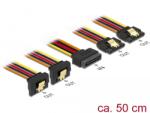 Delock Cablu SATA Delock cu 15 pini, cu funcție de blocare a intrării, conector de alimentare SATA cu 15 pini, ieșire 2 x identic
