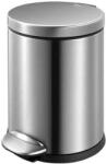 EKO Cos de gunoi cu pedala, EKO, Luna, 5 litri, 1 compartiment, inox (921905) Cos de gunoi