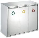 V-Part Cos de gunoi, V-Part, 710416, 8+8+8 litri, 3 compartimente, inox (710416) Cos de gunoi