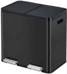EKO Cos de gunoi cu pedala, EKO, Essential, 22+22 litri, 2 compartimente, negru (912544N) Cos de gunoi