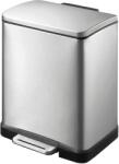 EKO Cos de gunoi cu pedala, EKO, E-Cube, 12 litri, 1 compartiment, inox (926812IX) Cos de gunoi
