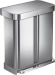 simplehuman Cos de gunoi cu pedala, Simplehuman, 24+34 litri, inox (018126) Cos de gunoi