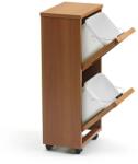 Arredamenti Italia Dulap pentru colectarea selectiva, Arredamenti Italia, Madera, 2x12 litri, lemn cires (A872128) Cos de gunoi
