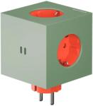 AVOLT Prelungitor cubic, AVOLT x Bauhaus-Archiv, Square 2, 3 prize, 2xUSB-C, verde (SQ2-EUFC30-WMLG1)