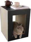 Hoopo Casuta pentru pisici 2in1, Hoopo, negru (SCRT-12)