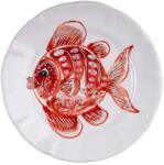 Casa Amalfi Farfurie ceramica artizanala, Ø 26 cm, Casa Amalfi, Pesce, colectia Al Mare, rosu (MN06)