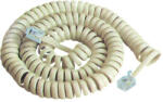  CABLU TELEFONIC SPIRALAT 2.1M ALB (TEL0032F-2.1)