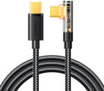 JOYROOM Cablu USB-C la USB-C Joyroom Gaming S-CC100A6, 100W, 1.2m, Afisaj LED, Negru (JOY6956116725860)