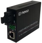 Nexio Mediaconvertor 10/100/1000M, Dual Fiber 1310nm, SM, 20km, SC - Nexio NX-1000N-SD-20 (NX-1000N-SD-20)