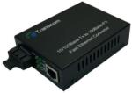 Transcom Mediaconvertor 10/100M 1310/1550nm WDM, Type A Singlemode 60km, conector SC - Transcom TS-100-BD-60A (TS-100-BD-60A)