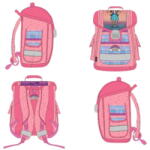 Santoro Rucsac de scoala ergonomic, inchidere metalica - Gorjuss Living In A Bubble (23GJS901-LB)
