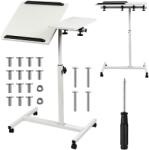 Maclean Laptop állvány, Laptop állvány magasságállítás, Maclean, fehér, állítható magasságú 59-89cm, max. 30kg, MC-121 W