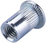 Fortum szegecsanya klt. 30 db, M5, POP-NUT, horganyzott acél, kerek, nyitott, lapos peremű, rovátkolt FORTUM (4770685)
