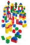 Eichhorn Cuburi din lemn Colored Wooden 100 Blocks Eichhorn 100 de piese, dimensiune 25 mm, de la 12 luni (EH7720)