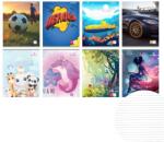 ECADA Caiet A5 TIP 3 Ecada, 24 file, 80 g/mp, Diverse imprimeuri (29523)
