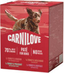 CARNILOVE 16x300g Carnilove Dog Paté pulykaválogatás nedves kutyatáp