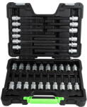 JBM TRUSA CAPETE TUBULARE TORX 1/2" PENTRU SURUBURI CU 32 PIESE 55mm-T20, T25, T27, T30, T40, T45, T50, T55, T60, T70 100mm-T20, T25, T27, T30, T40, T45, T50, T55, T60, T70 140mm-T40, T45, T50, T55, T60, 