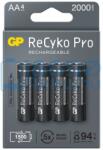GP Batteries ReCyko Pro 2000mAh (AA / R6) Ceruza Újratölthető Elem / Ni-MH Akkumulátor (4db)