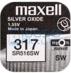 Maxell 317 / SR516SW Ezüst-Oxid Gombelem