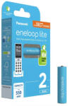 Panasonic Lite 550mAh (AAA / R03) Mikró Újratölthető Elem / Ni-MH Akkumulátor (2db)