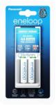 Panasonic Eneloop BQ-CC50 Ni-MH Akkumulátor Töltő + 2db 1900mAh (AA / R6) Ceruza Újratölthető Elem