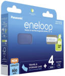Panasonic 800mAh (AAA / R03) Mikró Újratölthető Elem / Ni-MH Akkumulátor (4db) + Box