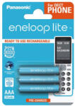 Panasonic Lite 550mAh (AAA / R03) Mikró Újratölthető Elem / Ni-MH Akkumulátor (3db)