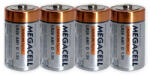 MegaCell Mercury-Kadmium Féltartós (D / LR20) Góliát Elem (4db)