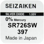 Seiko 397 / SR726SW Ezüst-Oxid Gombelem