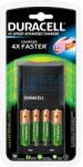 Duracell CEF27 Ni-MH Akkumulátor Töltő + 2db 1300mAh (AA / R6) Ceruza + 2db 750mAh (AAA / R03) Mikró Újratölthető Elem