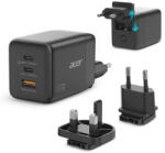 Acer 100W Gyári Gyors Laptop és Telefon Töltő 2x USB-C + 1x USB-A, fali csatlakozós