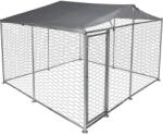 Strend Pro Garden Țarc pentru câini de exterior, Strend Pro Garden, 300 x 300 x 210 cm, cadru din oțel galvanizat, acoperiș cu strat hidrofug, plasă cu ochiuri de 50 x 50 mm, poartă cu închidere, rezistent la intemperi