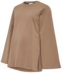 Mamalicious tricou pentru gravide, cu mâneci lungi, cu guler în formă de buclă, pentru alăptare alună (14EF39)