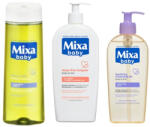 Mixa Baby micellás sampon (300 ml) + szappanmentes tusfürdő és sampon (400 ml) + Tisztító olaj (250 ml) csomag