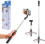 Hama Selfie Stick Állvány Tripod Okostelefonhoz 30-110 cm, Exponáló Gombbal, Fotó és Videó, 195 g