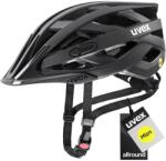 uvex i-vo cc MIPS Kerékpáros Sisak - All Black Matt - 56-60 cm - MIPS Rendszer - LED Lámpával Bővíthető - Könnyű Allround Bukósisak