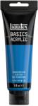 Liquitex Basics Akril Festék Tubus - Fluoreszkáló Kék, 118 ml, Egyszínű Pigment, Selymes Fényes Felület