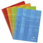 Clairefontaine 8342C Spirálfüzet 100 oldalas, 24x32 cm, kis kockás, 90g, laminált színes borító (8342C)
