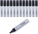 Amazon Basics Permanent Marker Vastag Vésett Hegyű Fekete Jelölő Filc - 12 db-os Csomag