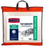 DODO Topmemory memóriahabos párna 60x60 cm, fehér, géppel mosható, nyaki tartást segítő viszkózus hab töltet, levehető huzat