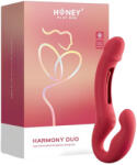 Honey Play Box Box Harmony Duo - App-vezérelt felcsatolható nyelves vibrátor (piros) - vagyaim