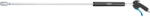 HAZET blow gun 9040LG-3/2, long, blow tool (black/blue, with Venturi nozzle, 90 side nozzle) (9040LG-3/2)