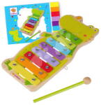 Eichhorn Fa xilofon Music Xylophone Eichhorn ütővel 8 hanggal és daloskönyv 4 dallal 24 hó-tól (EH3496)
