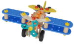 Eichhorn Fa építőjáték biplán Construct Biplane Eichhorn 2 modell 84 drb 4 évtől (EH7202)