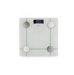 Jata Cântar corporal smart 180 kg, Analiză corporală completă, Bluetooth + aplicație mobilă, 8 utilizatori, 4 senzori, Display LCD iluminat, Sticlă securizată (T-MLX56989) Cantar baie