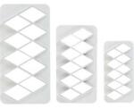 PME Szett: 3 darab Geometric - gyémánt XL kiszúróból - PME (gmc164)